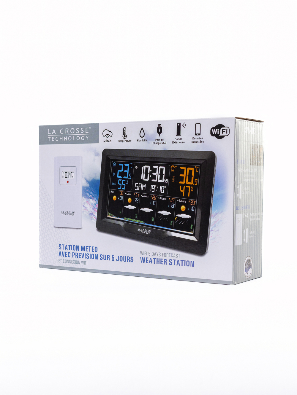 Погодная станция LA CROSSE SW403 с прогнозом погоды на 5 дней, WI-FI