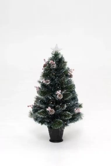 Настольная оптоволоконная елка Альпийская 90 см., леска+пвх, контроллер (Т2162-90)