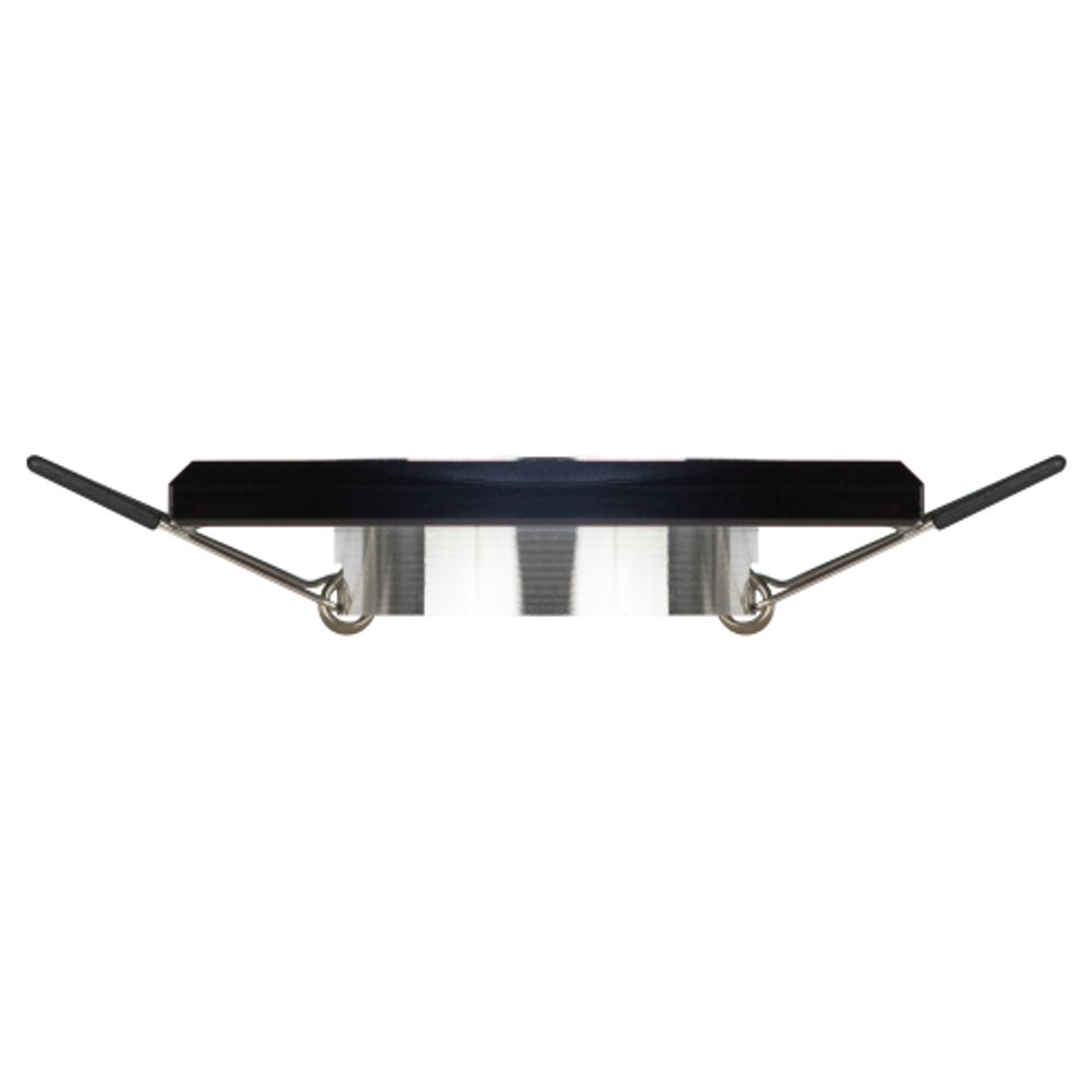 DK8 CH/BK Светильник ЭРА декор стекло квадрат MR16,12V/220V, 50W, хром/черный
