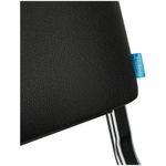 УЦЕНКА-Стул Helmi HL-F01 "Изо", каркас хром, обивка кожзам черный