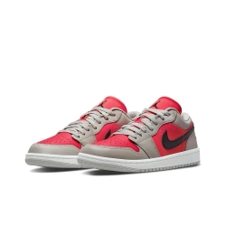 Женские кроссовки Air Jordan 1 Low 'Light Iron Ore Siren Red' DC0774-060