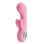 Розовый компактный вибратор-кролик 15,4см Pretty Love Chris Pink BI-014507-1
