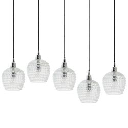 Светильник подвесной каскадный Aurora, 110х18 см, прозрачный