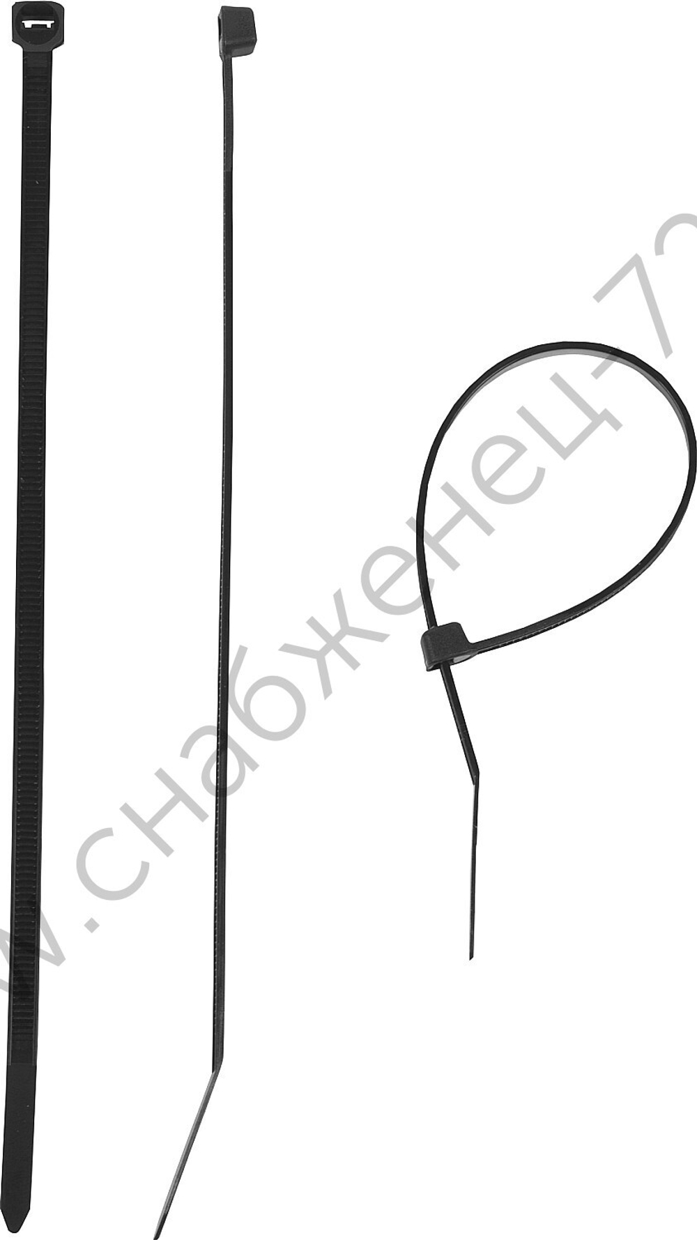 ЗУБР КС-Ч1 4.5 x 250 мм, нейлон РА66, кабельные стяжки черные, 100 шт, Профессионал (309030-45-250)