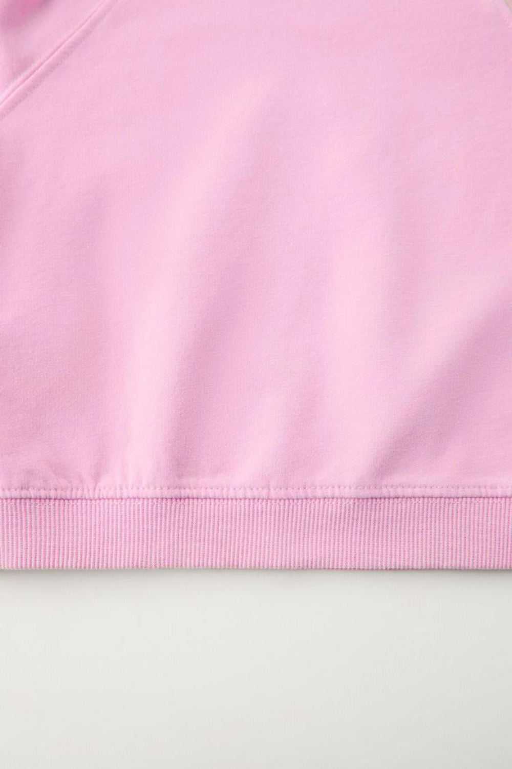 ZARA ОДНОТОННЫЙ КОМПЛЕКТ ИЗ ТОЛСТОВКИ И БРЮК ИЗ МЯГКОЙ ТКАНИ, МЯГКИЙ РОЗОВЫЙ