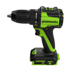 Дрель-шуруповерт акк. Greenworks DD345, 24V, б/щет,0-450/0-1850 об/мин, 25/45 Нм,1,5-13мм, LED, (3708307)