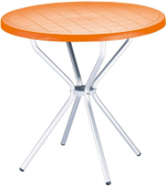 Стол пластиковый Siesta Contract Poppy 80, оранжевый