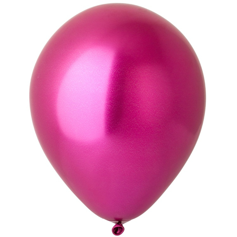 Шар латексный Хром 30 см (Розовый)