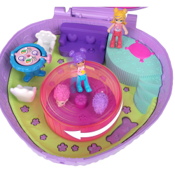 Polly Pocket - Ежик Кафе Компактный набор 2 куклы + аксессуары HRD37 / артикул   FRY35 HRD37  / GTIN 194735173860