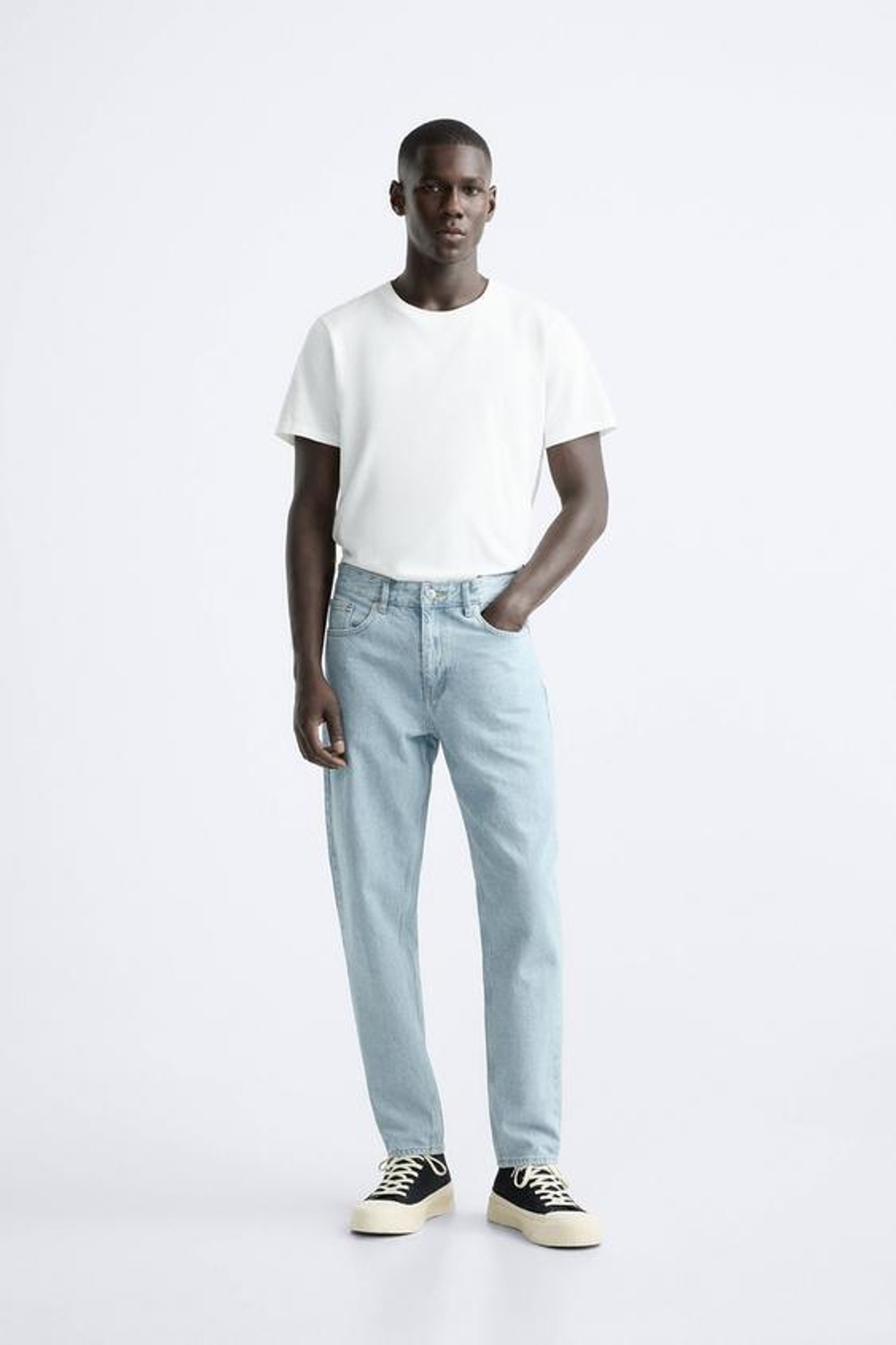 ZARA ДЖИНСЫ SLIM FIT, ГОЛУБОЙ