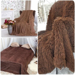 плед травка,евро,220х200,коричневый