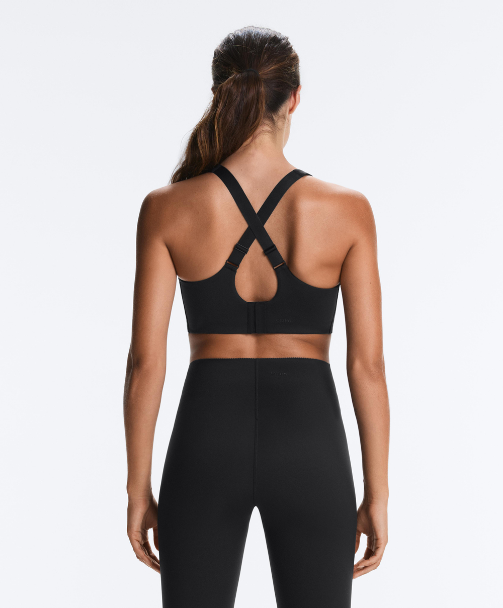 Oysho Кроп-топ Compressive, черный
