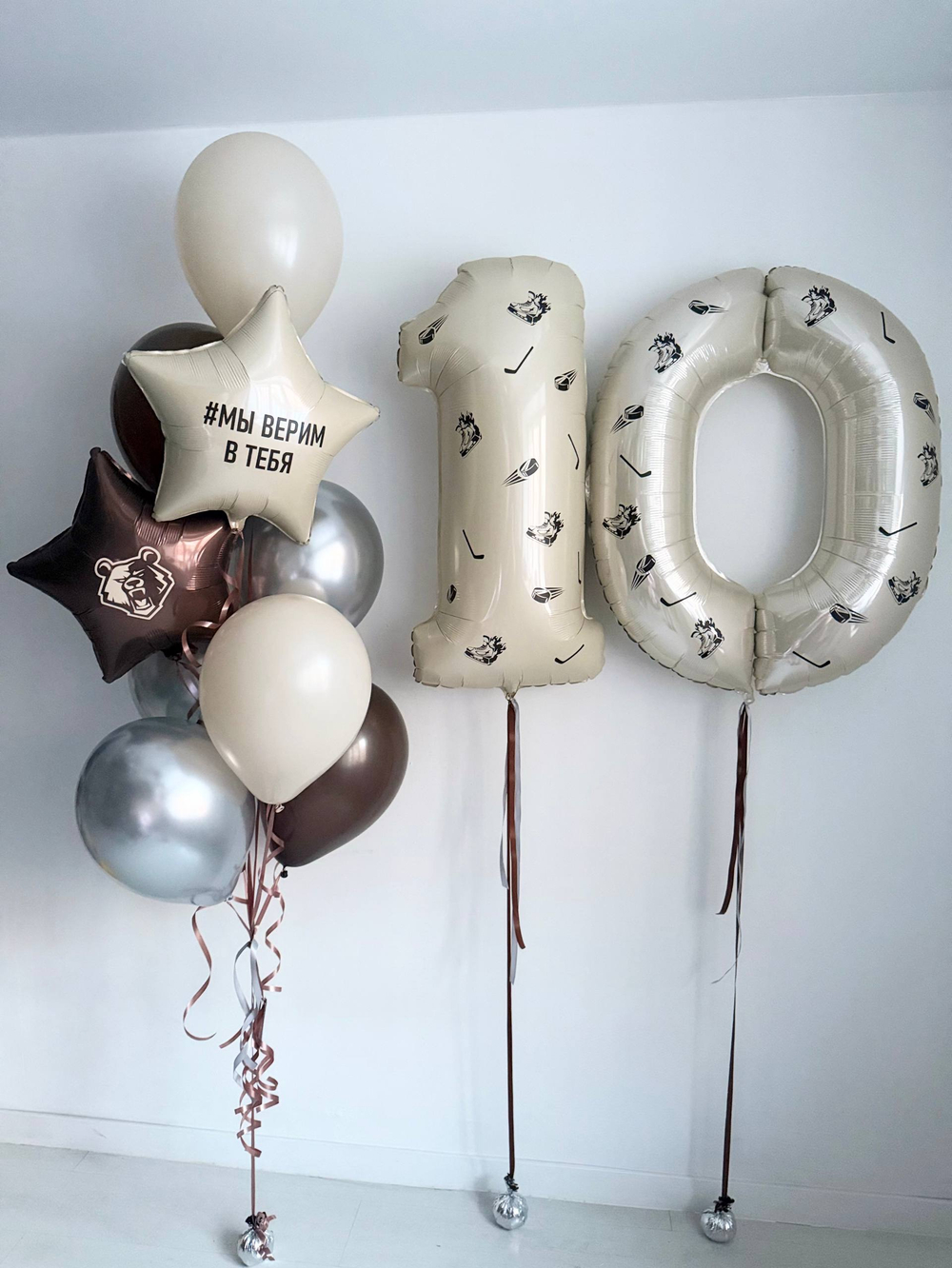 Воздушные гелиевые шарики с доставкой по Хабаровску хоккей/лидер №4945