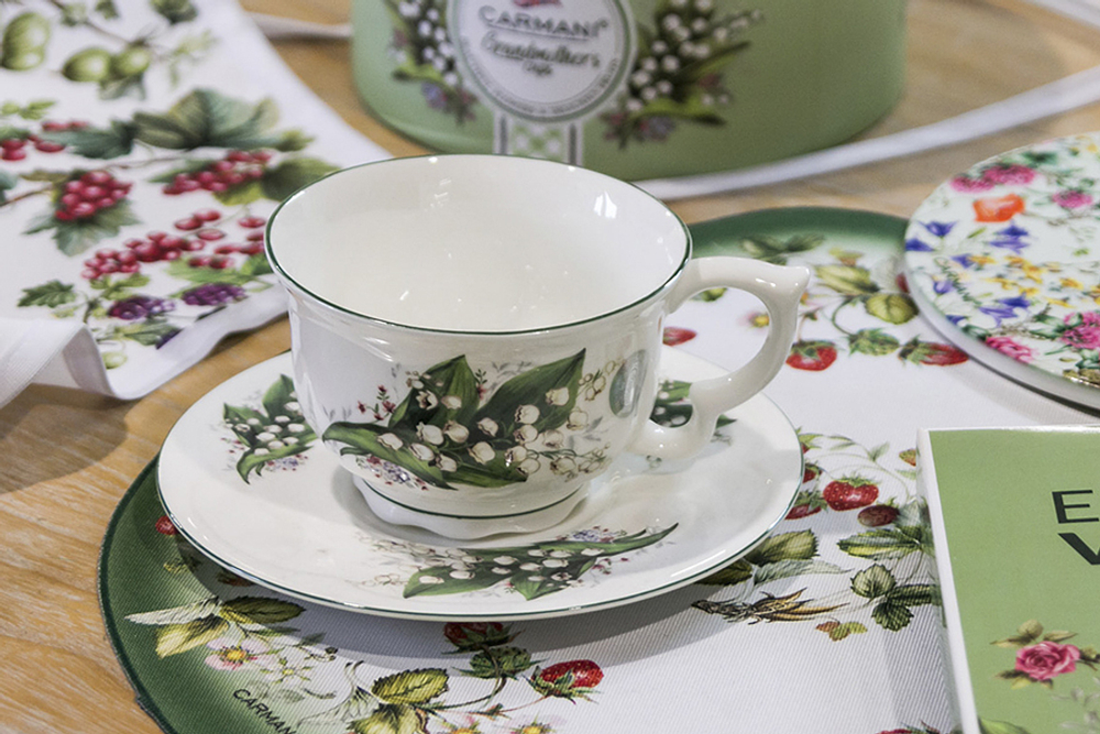 Чайная пара 340мл Carmani Ландыш