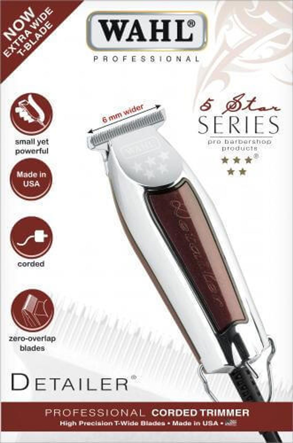 Триммер Wahl Detailer X-Tra Wide 5 Star (8081-1216Н) - 3