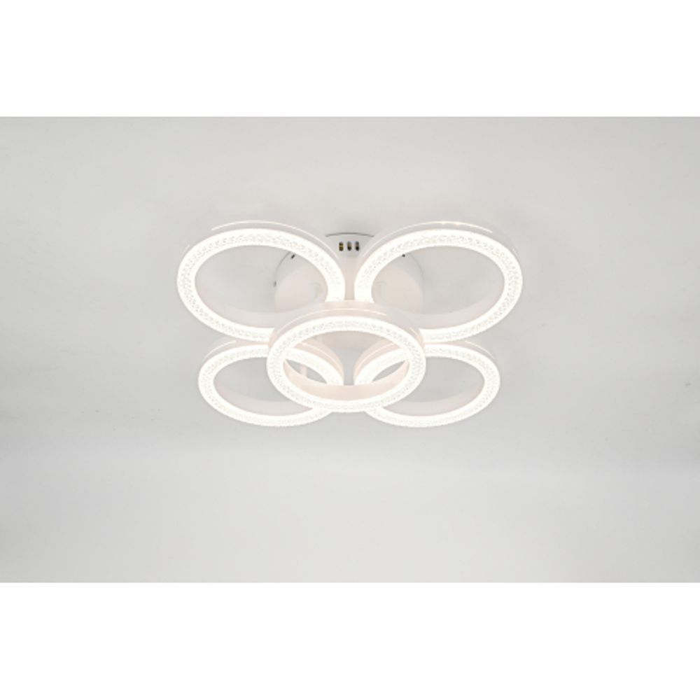 Светильник потолочный светодиодный Rivoli Juniper 6187-701 LED 75Вт 3000-6000К белый с пультом