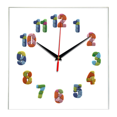 Часы настенные стеклянные, плавный бесшумный механизм, 28 см Декор для дома, подарок