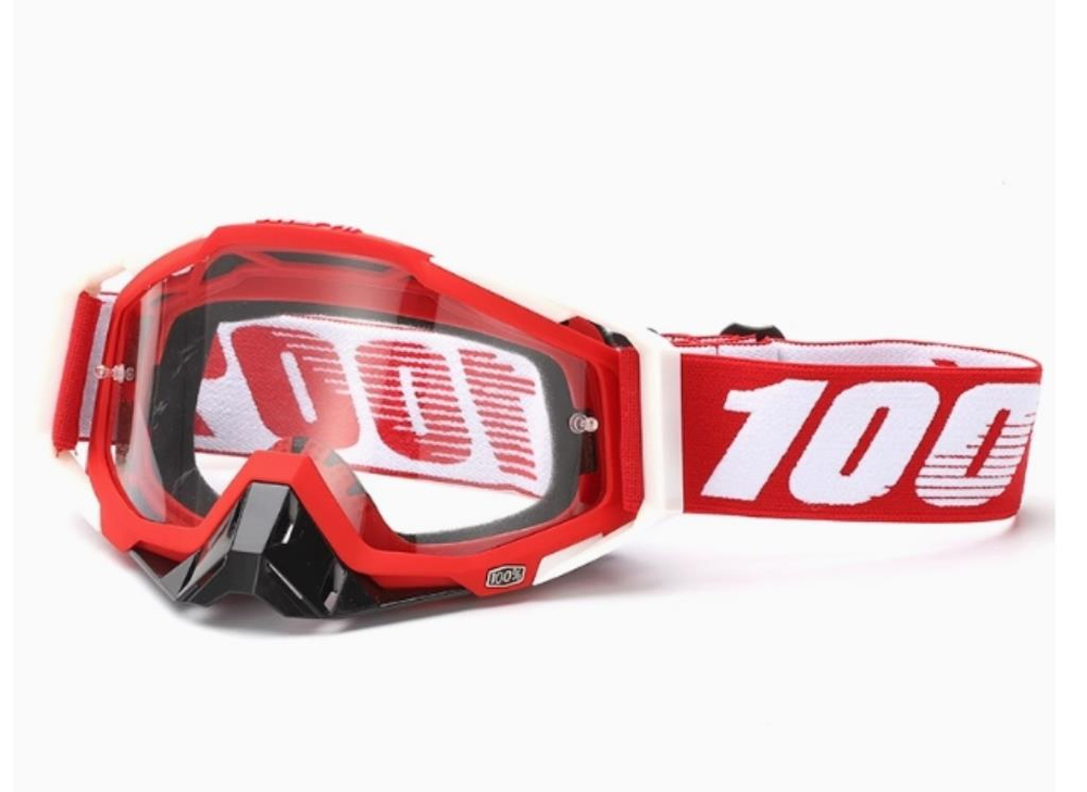 очки кроссовые BOLLFO красный/чёрный