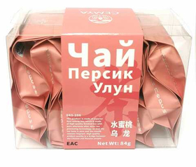 Чай китайский Cemya Персик Улун 12 пак по 7гр