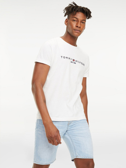 Футболка Tommy Hilfiger Organic Cotton Tommy Logo Snow White