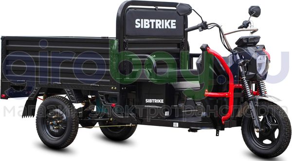 Грузовой электрический трицикл WHITE SIBERIA SIBTRIKE CARGO 1500W (60V/36Ah) - версия 2025 года фото №2