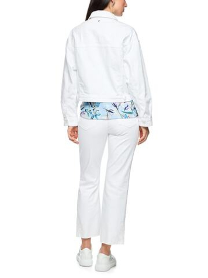 Marc Cain Куртка из денима с цветочной вышивкой