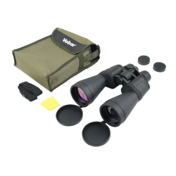 Бинокль Veber БПЦ zoom 10-30x60 - Комплект поставки: сумка для хранения и переноски, защитные нетеряемые крышки окуляров и объективов, шейный ремень, салфетка