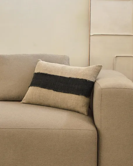 Большая картина Klis, 200х120 см, белый лен