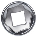 KING TONY (333517M) Головка торцевая стандартная шестигранная 3/8", 17 мм