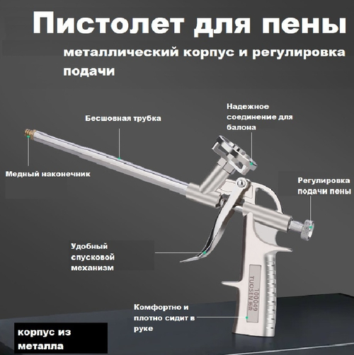 Пистолет для пены монтажной