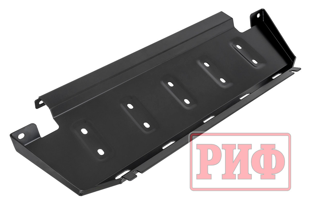 Бампер силовой передний Mitsubishi Pajero IV под площадку для лебёдки RIFPJR-30000 с защитой радиатора РИФ