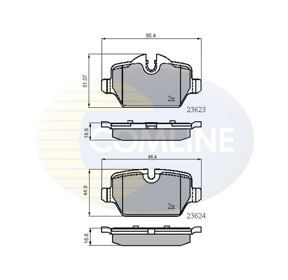 COMLINE - CBP01710-CML - Brake Pad Set, disc brake