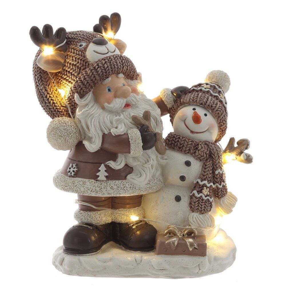 GAEM Фигурка декоративная "Дед Мороз", с подсветкой (3хLR44,н/п), L1, L11 W6,5 H12,5 см, 2в.