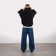 Худи UNIFORM Everyday Destructive logo, черный/белый