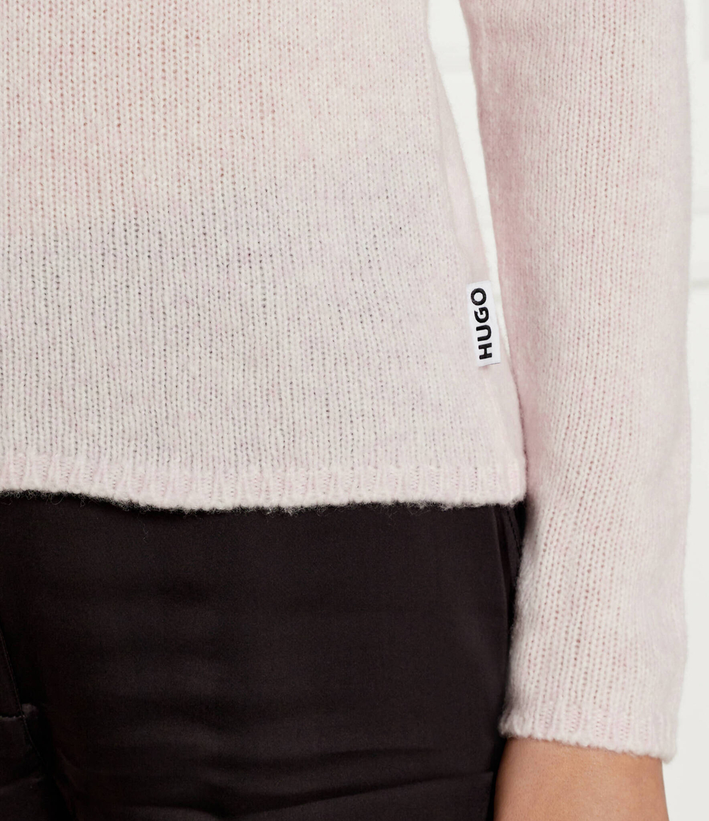 Шерстяной свитер Shakilyna 50522533 HUGO - пудро-розовый(50522533)