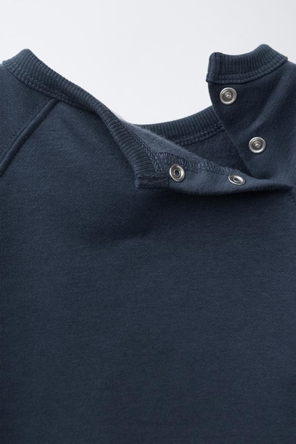 ZARA ПЛЮШЕВЫЙ КОМБИНЕЗОН С ВЫШИВКОЙ «ЩЕНОК», ТЕМНО-СИНИЙ