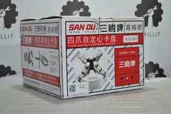 Токарный патрон К12-200 мм, четырехкулачковый, самоцентрирующийся