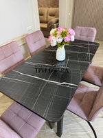 Большой кухонный стол "МАКСИ" Тунис и стулья "ЛОРД" 6 шт.