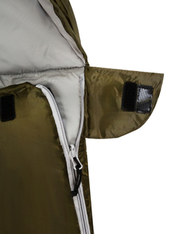 Спальный мешок Naturehike U350 с капюшоном, хаки (NH20MSD07)