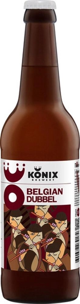 Пиво Коникс Бельгийский Дюббель / Konix Belgian Dubbel 0.45 - стекло