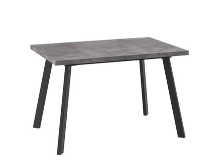 Стол МАМАДОМА Борг-140 Дымчатая керамика/черный
