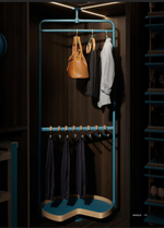 Круглая угловая вешалка для одежды СЕРИЯ B (Морская волна)