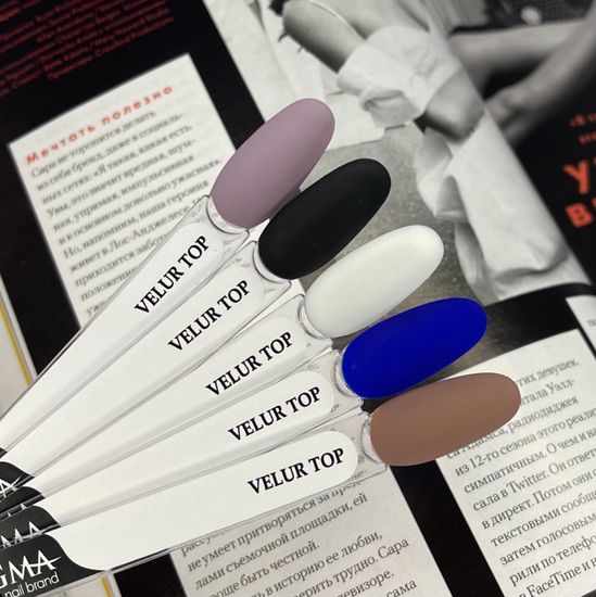 Топ Rubber матовый с липким слоем ENIGMA Velur 15 мл.