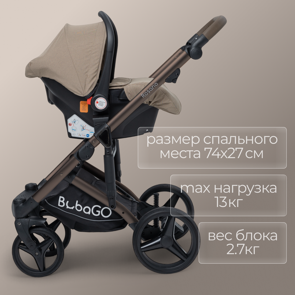 Модульная коляска BubaGO Rosano 3в1