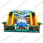 Надувная горка "Главный слон"