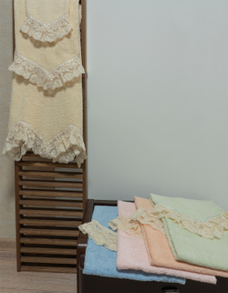 Набор полотенец 3шт Palombella Verushka Azzuro небесно-голубой