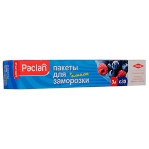 ПАКЕТЫ PACLAN Д/ЗАМОРОЗКИ 3Л 25Х32СМ 30ШТ