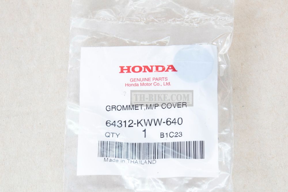 64312-KWW-640. GROMMET, MAIN PIPE COVER