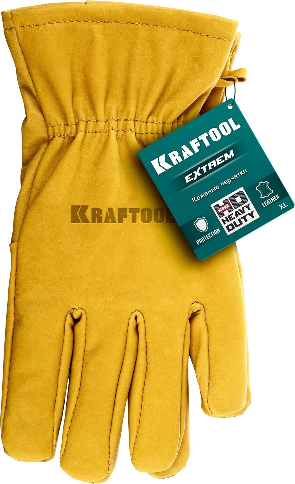 KRAFTOOL EXTREM, XL, от мех. воздействий, кожаные перчатки (1136-XL)