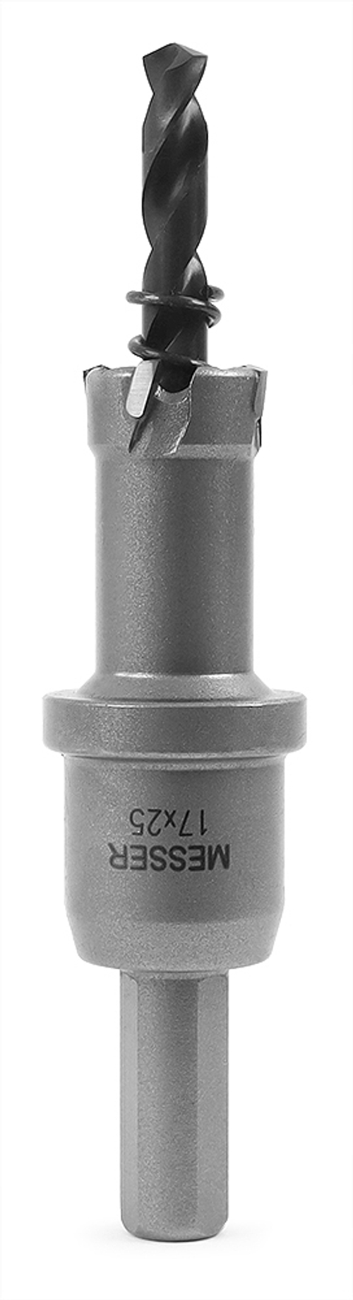 ТСТ коронка MESSER 14X25 с центрирующим сверлом и толкающей пружиной